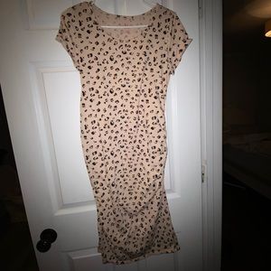 Maternity leopard dress